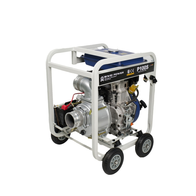 P100S diesel water pump sewage trash pump