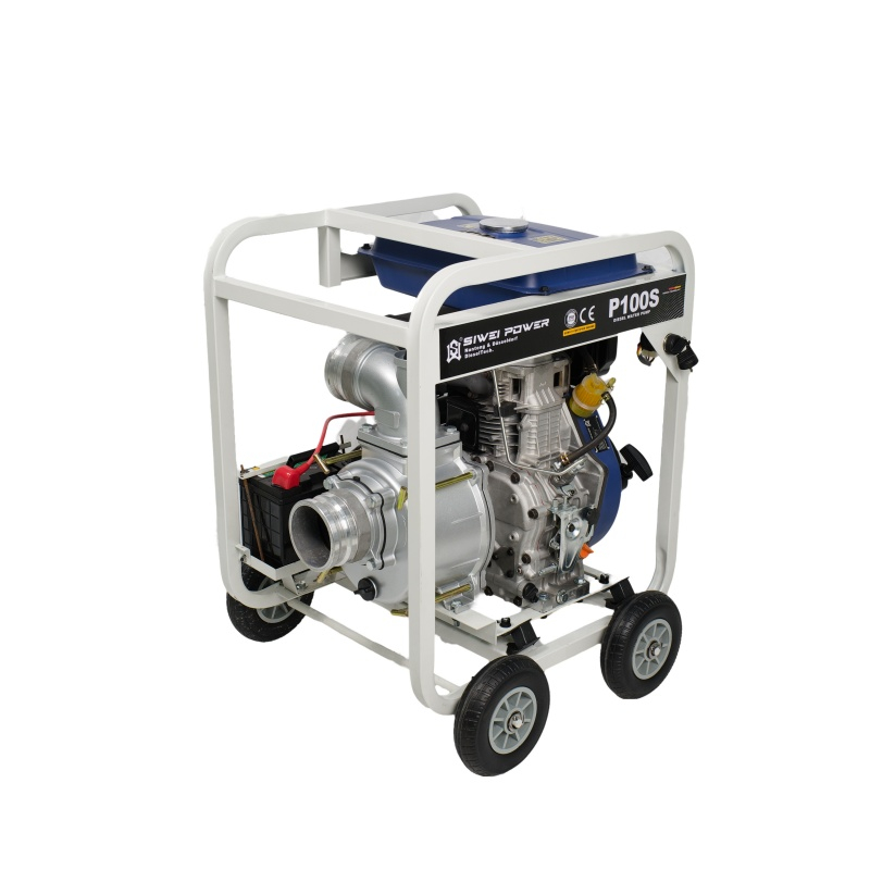 P100S diesel water pump sewage trash pump